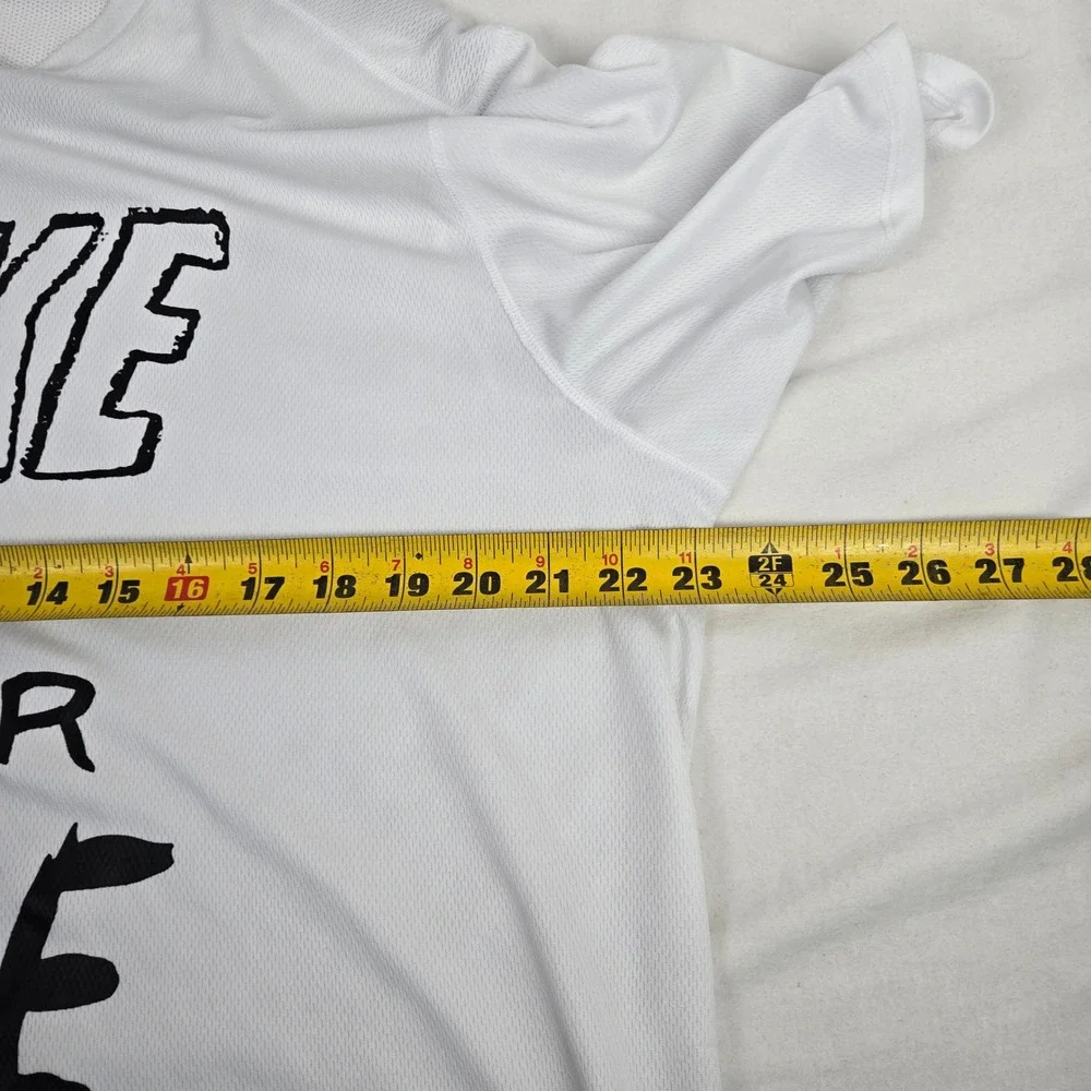 Nike Running Dri-FIT Shirt Mens XL White Nike Air Graphic Tee Train Athletic